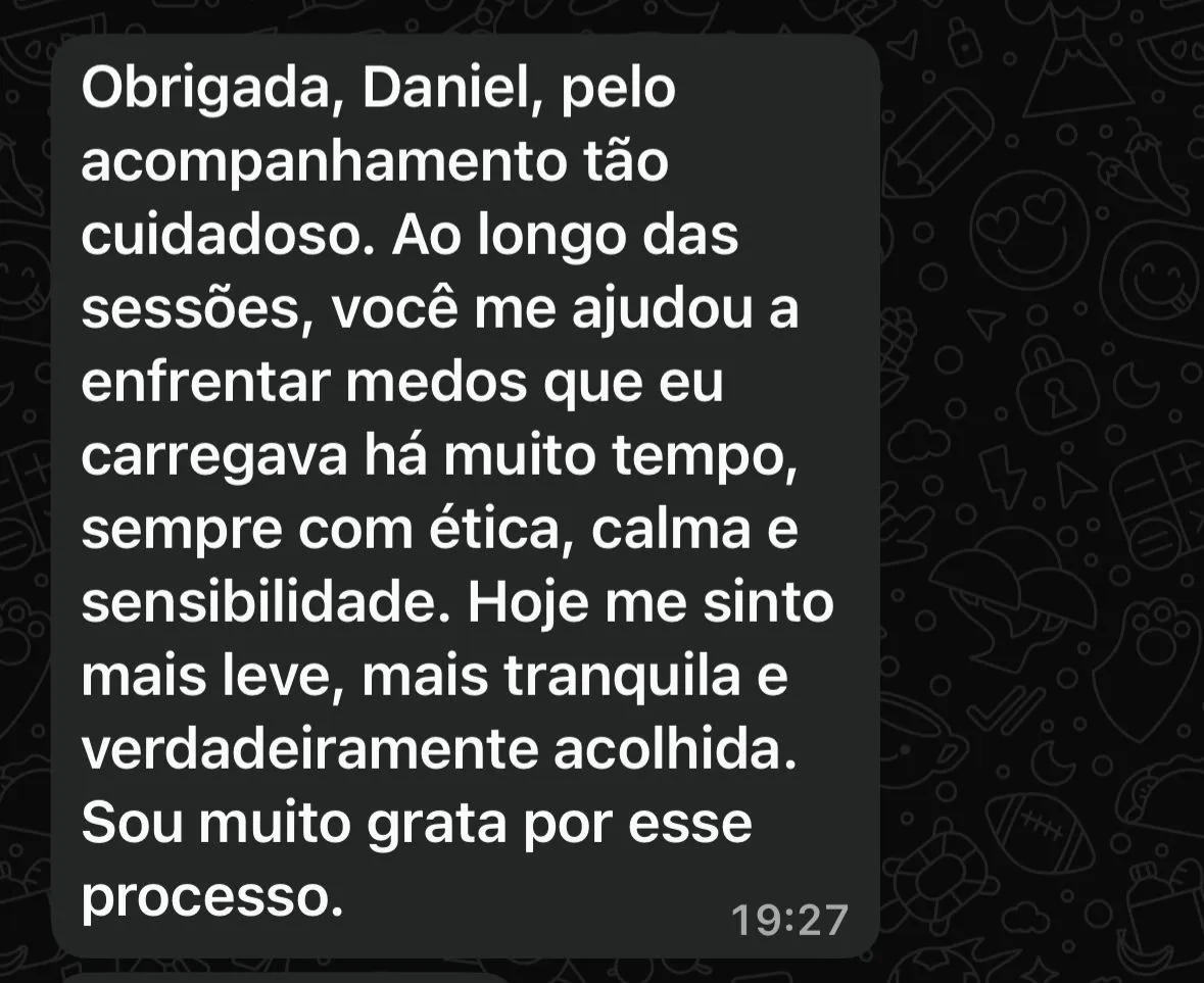 Psicólogo Daniel Arruda Júnior. Terapia Online e Presencial. Especialista em TCC e Neurociência. Agende sua consulta.